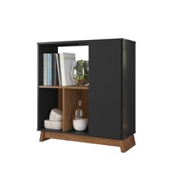 Aparador Buffet Monet Preto/Madero Canela - Lukaliam - 1