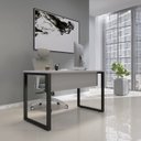 Ver imagem 1 de Mesa de Madeira X M134/60 134cm Industrial Cinza e Preto