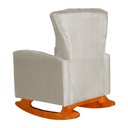 Ver imagem 4 de Poltrona Estofada de Balanço Melinda Suede Bege - Lm Decor