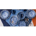 Ver imagem 2 de Kit 10 Pratos De Sobremesa Unni Jeans Oxford® Cerâmica 19Cm