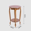 Ver imagem 3 de Mesa de Canto Luiza em Madeira para Sala de Estar