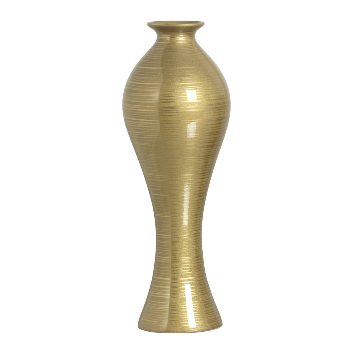 Dupla de Vasos de Cerâmica Califórnia G e M Dourado Ventura - 2