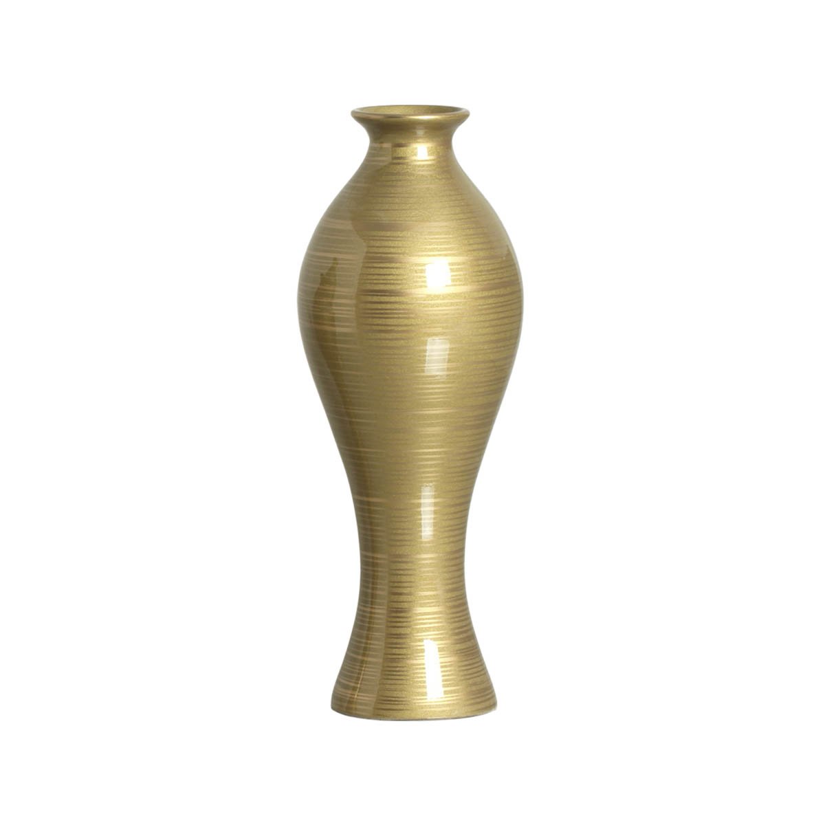 Dupla de Vasos de Cerâmica Califórnia G e M Dourado Ventura - 4