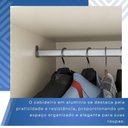 Ver imagem 7 de Guarda-Roupa Casal Casal 6 Portas 3 Gavetas Roma Espresso Móveis Branco/Off Arenas