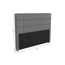 Ver imagem 2 de Cabeceira Cama Box Estofada Queen Cab009 Suede Bege - Kappesberg