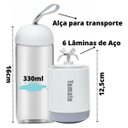 Ver imagem 3 de Liquidificador Portátil Tomate Maz-007 330ml Jarra de Vidro