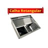 Calha Retangular Pia Gourmet Em Inox De Embutir Luxo AJL STORE - 2