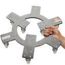 Ver imagem 6 de Suporte Alum. Invisível 30cm C/09 Rodas até 360kg Tech Plant