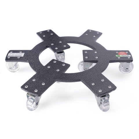 Suporte Alum. Invisível 30cm C/09 Rodas até 360kg Tech Plant