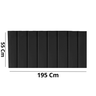 Painel Cabeceira Para Cama 195 cm - VRM Decor - Preto - 2