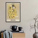Ver imagem 2 de Quadro Carta Tarot The Kiss - Klimt 24x18cm:madeira Branca