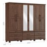 Guarda-Roupa Bipartido 6 Portas 6 Gavetas 100% Madeira Maciça Linha Ouro - 3
