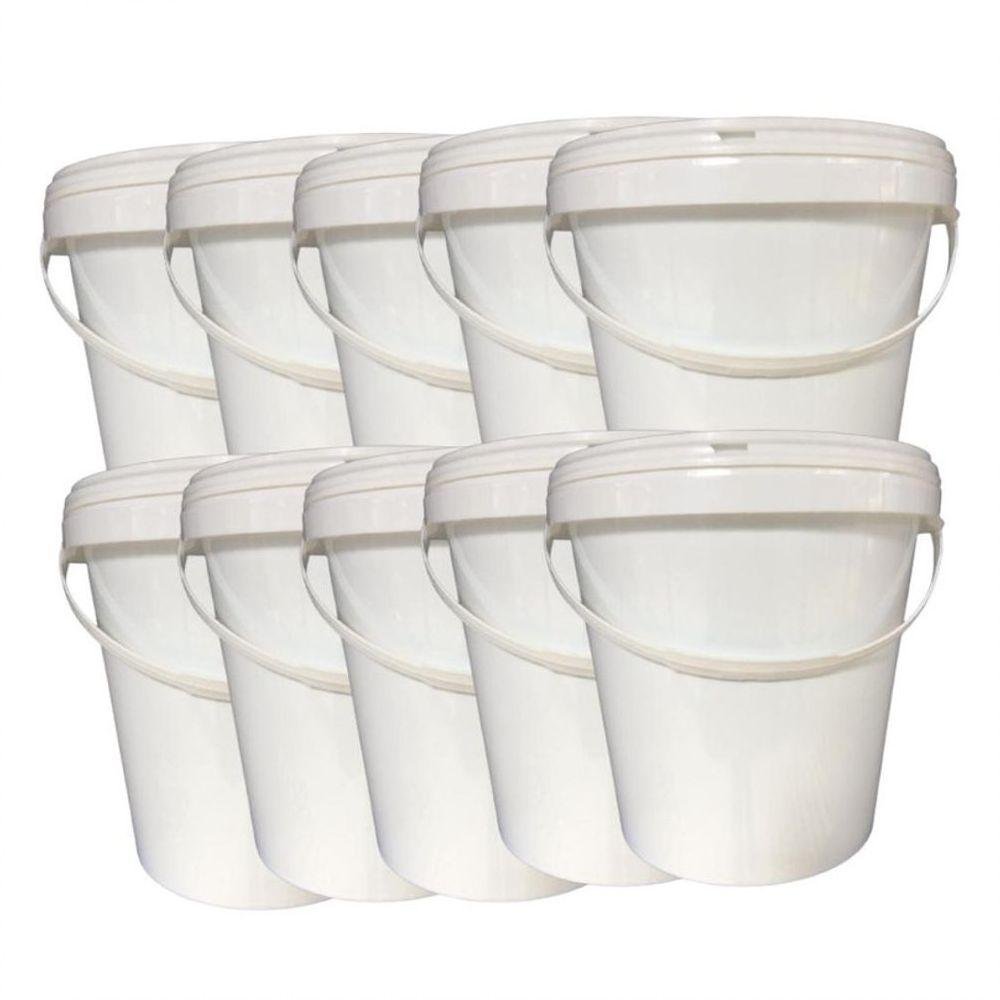 Balde Alça Plastica para Papinha 3,6 Litros 10 Peças - 1