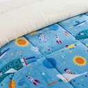 Ver imagem 2 de Edredom Solteiro Coberdrom Kids Sherpa-mantinha 1 Peça Astronauta