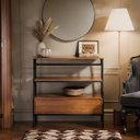 Ver imagem 2 de Aparador Industrial Hall de Entrada 1 Gaveta Thor Rede Móveis