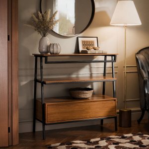 Aparador Industrial Hall de Entrada 1 Gaveta Thor Rede Móveis