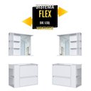 Ver imagem 6 de Gabinete de Banheiro 80cm Estela com Espelheira 01 Gavetão e 1 Basculante Branco com Lavatório