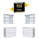 Ver imagem 6 de Gabinete de Banheiro 80cm Estela com Espelheira 01 Gavetão e 1 Basculante Branco com Lavatório