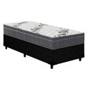 Ver imagem 1 de Cama Box Solteiro: Colchão Anatômico Ortobom D33/EP Airtech 100 + Base CRC Courano Black(88x188)
