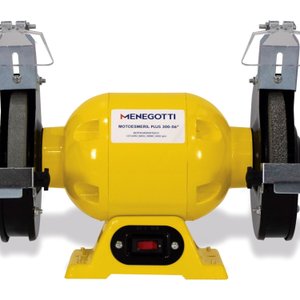 Motoesmeril Plus 300 06  Mono 1/2cv 127/220v 60hz 300w com visor com abrasivos A36 e A60 Menegotti