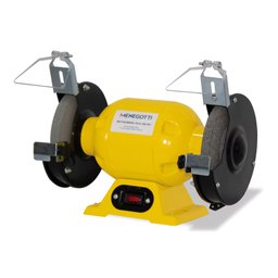 Motoesmeril Plus 300 06  Mono 1/2cv 127/220v 60hz 300w com visor com abrasivos A36 e A60 Menegotti - 2
