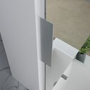 Ver imagem 5 de Conjunto Gabinete Banheiro Rubi 60cm - Gabinete + Cuba + Espelheira - Branco/cinza