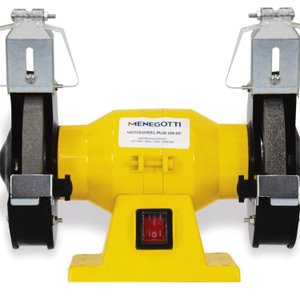 Motoesmeril Plus 150 05  Mono 1/4cv 127/220v 60hz 150w com visor com abrasivos A36 e A60 Menegotti