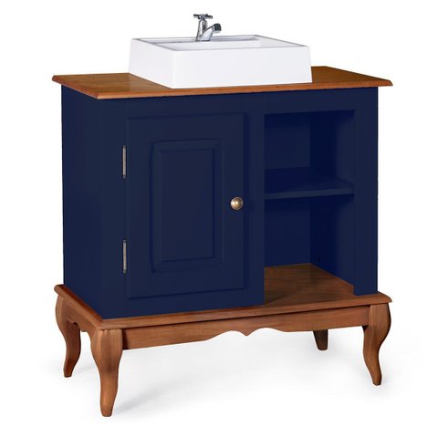 Gabinete para Banheiro 1 Porta com Cuba Dália 3051