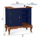 Ver imagem 5 de Gabinete para Banheiro 1 Porta com Cuba Dália 3051