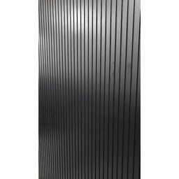 Painel Ripado Versátil: 01 unid. 270x27cm larg. Talatto Painéis Preto TX - 3