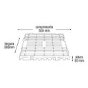 Ver imagem 2 de Pallet Plástico Estrado Piso Resistente 50x50 Paletes Preto