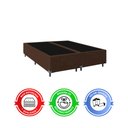 Ver imagem 5 de Cama Box Casal Bipartido + Colchão D33 One Face - Suede Marrom