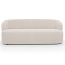 Ver mais imagens de Sofá 2 Lugares 170cm com Poltrona Giratória Orgânica Heidy F04 Bouclê Bege - Lyam Decor