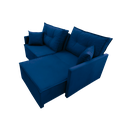 Ver imagem 4 de Sofa Cama Premiun (retratil/reclinavel sem caixa) Azul