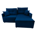 Ver imagem 2 de Sofa Cama Premiun (retratil/reclinavel sem caixa) Azul