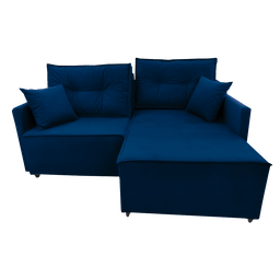 Sofa Cama Premiun (retratil/reclinavel sem caixa) Azul - 2 Sofa Cama Premiun (retratil/reclinavel sem caixa) Azul - 2