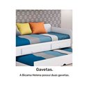 Ver imagem 6 de Cama de Solteiro com Mesinha e cama auxiliar Cimol Branco i Bicama