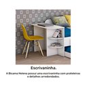 Ver mais imagens de Cama de Solteiro com Mesinha e cama auxiliar Cimol Branco i Bicama