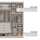 Ver mais imagens de Closet Casal sem Portas 4 Gavetas Eloá 100% MDF Branco