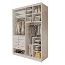 Ver imagem 2 de Closet Casal sem Portas 4 Gavetas Eloá 100% MDF Branco