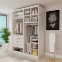 Ver imagem 1 de Closet Casal sem Portas 4 Gavetas Eloá 100% MDF Branco