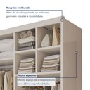 Ver imagem 6 de Closet Casal sem Portas 4 Gavetas Eloá 100% MDF Branco