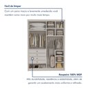Ver imagem 5 de Closet Casal sem Portas 4 Gavetas Eloá 100% MDF Branco