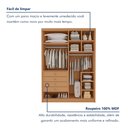 Ver imagem 5 de Closet Casal sem Portas 4 Gavetas 100% MDF Eloá Cinamomo Marrom