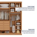 Ver mais imagens de Closet Casal sem Portas 4 Gavetas 100% MDF Eloá Cinamomo Marrom
