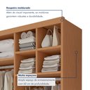 Ver imagem 6 de Closet Casal sem Portas 4 Gavetas 100% MDF Eloá Cinamomo Marrom