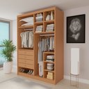 Ver imagem 1 de Closet Casal sem Portas 4 Gavetas 100% MDF Eloá Cinamomo Marrom