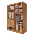 Ver imagem 2 de Closet Casal sem Portas 4 Gavetas 100% MDF Eloá Cinamomo Marrom
