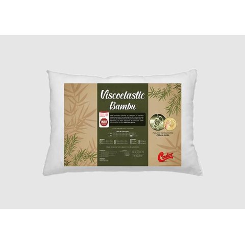 Travesseiro Castor Viscoelastic Bambu D40 40x60x11cm