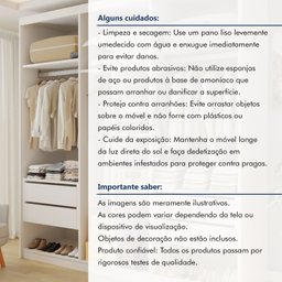 Closet Casal sem Portas 4 Gavetas Miami - 11
